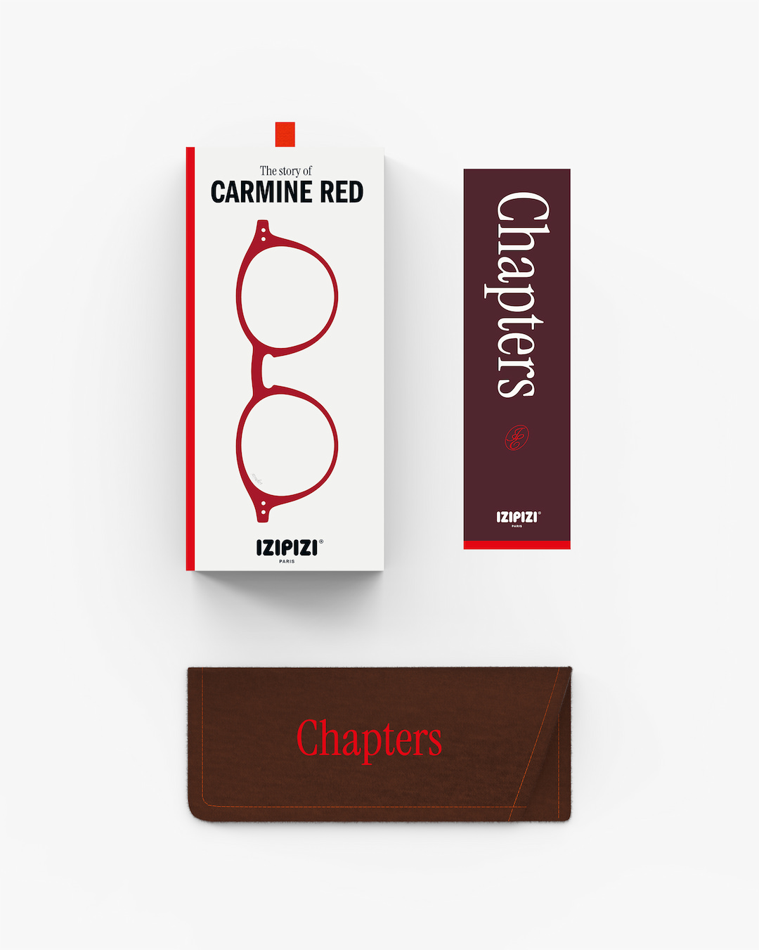 Trendy READING glasses #D Carmine Red Pantos - Izipizi