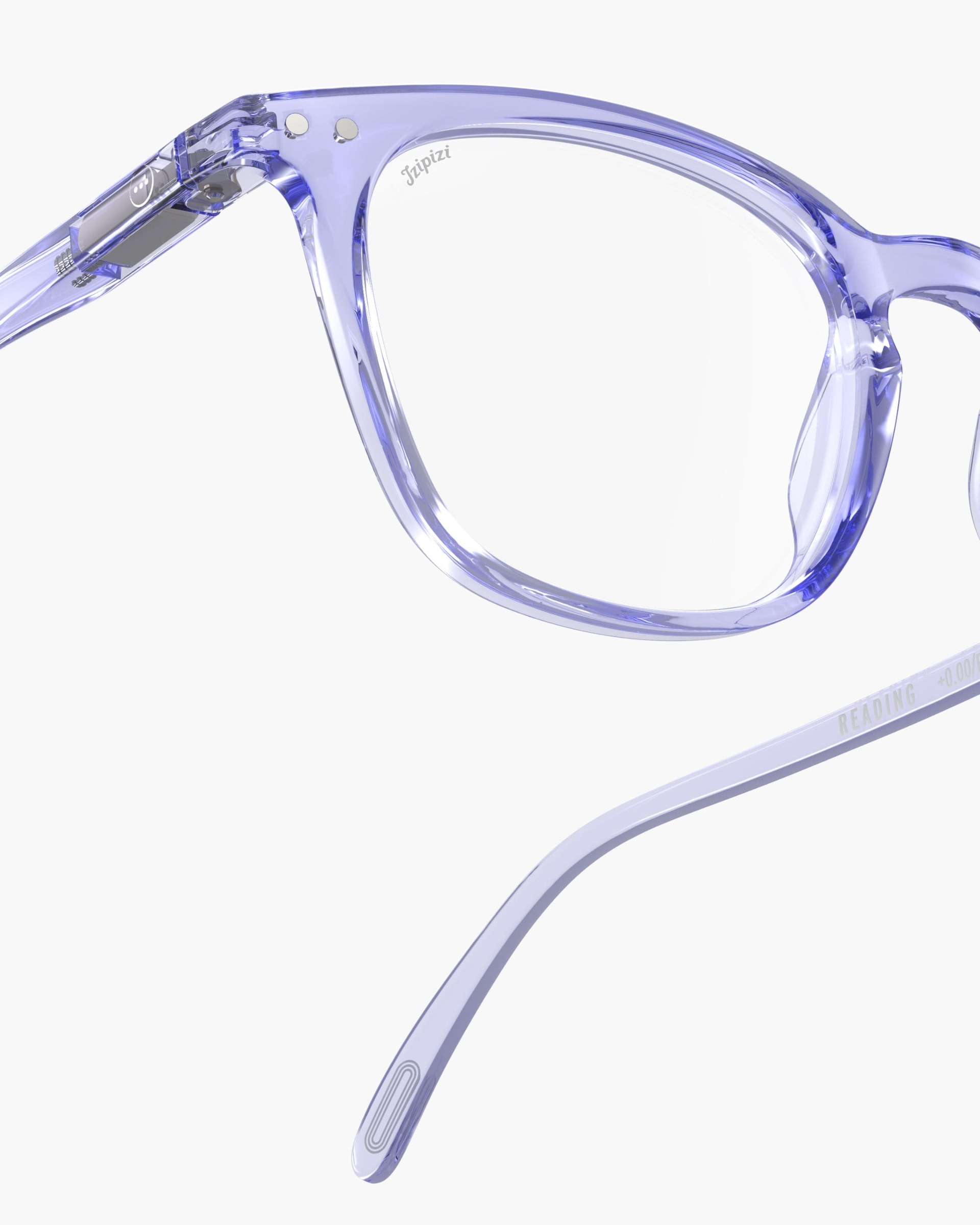 Trendy READING glasses #E Athletic Purple Trapeze - Izipizi