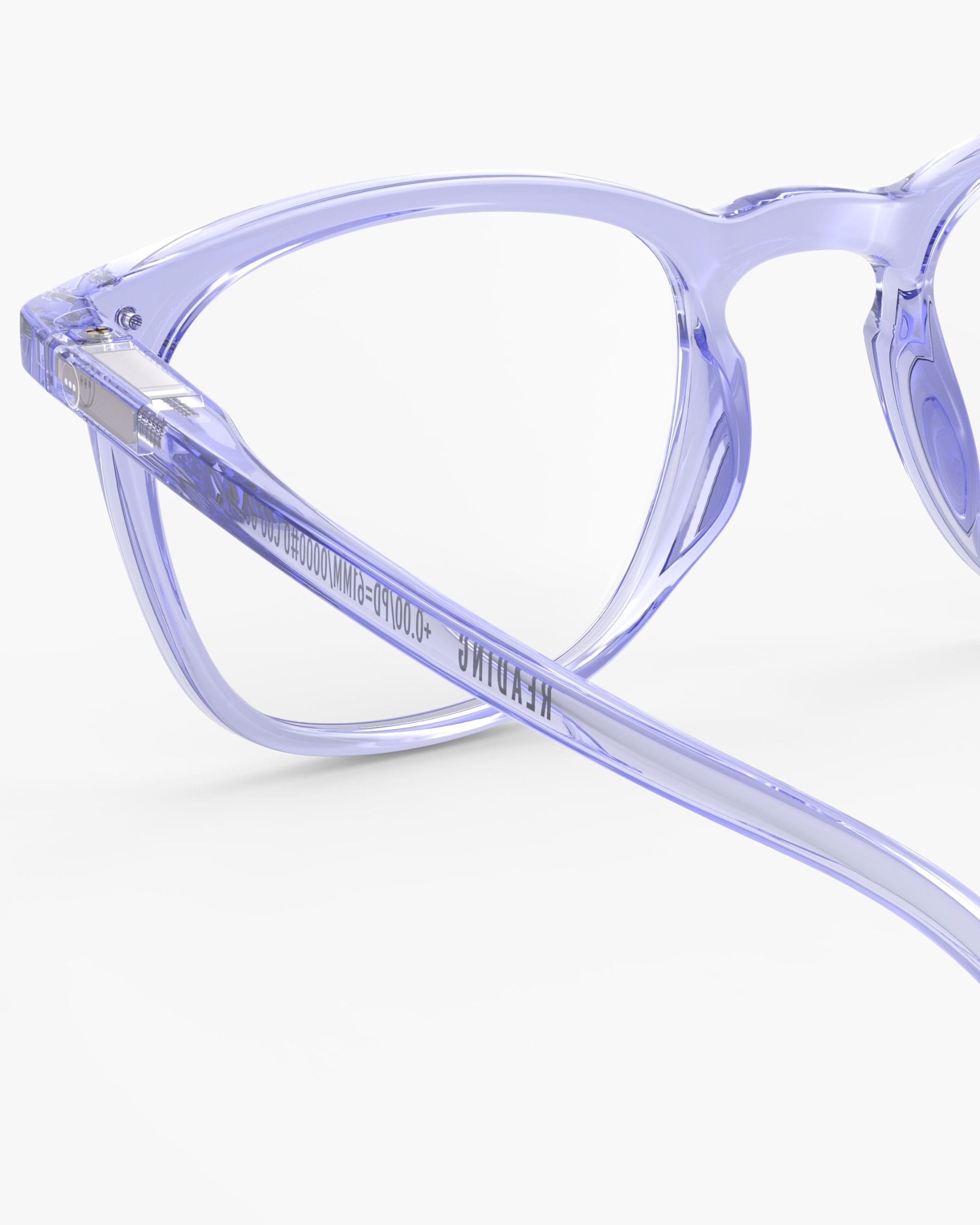 Trendy READING glasses #E Athletic Purple Trapeze - Izipizi