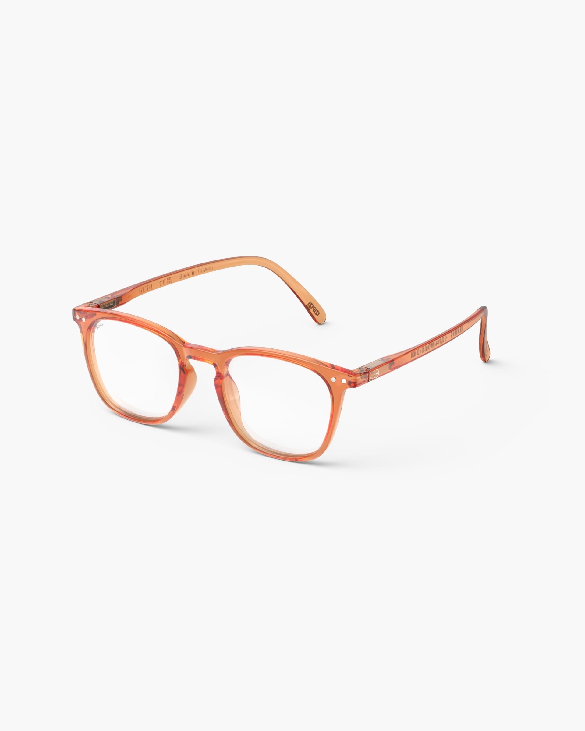 Trendy READING glasses #E Orange Smash Trapeze - Izipizi