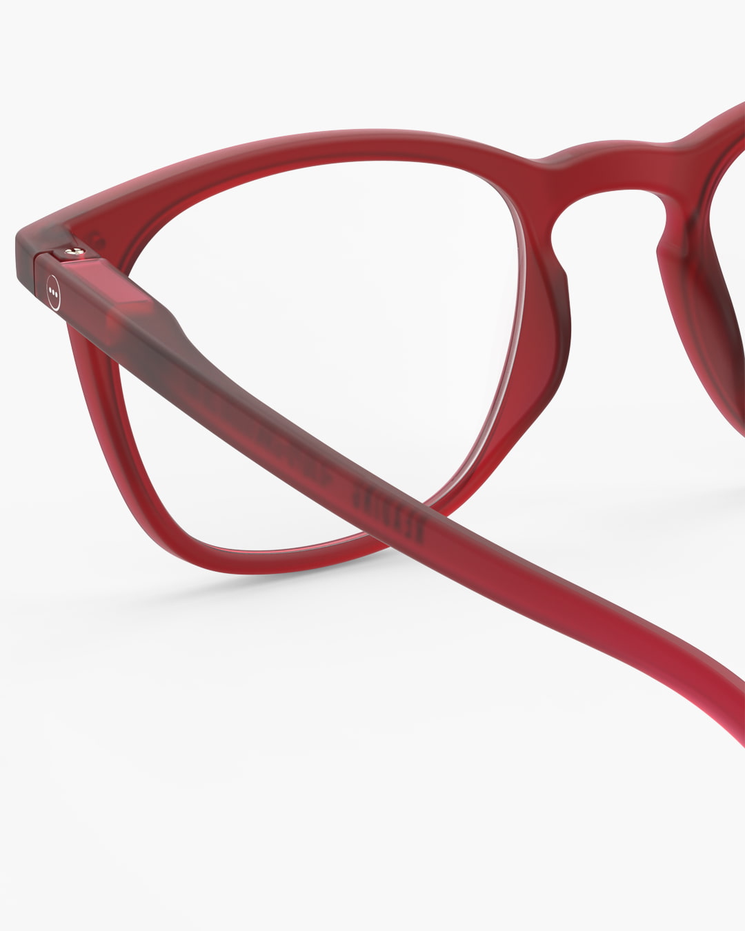 Trendy READING glasses #E Cherry Red Trapezoidale - Izipizi