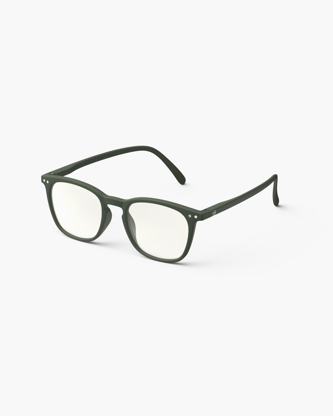 Lunette #E Kaki Green Trapèze Vert à la mode - Izipizi