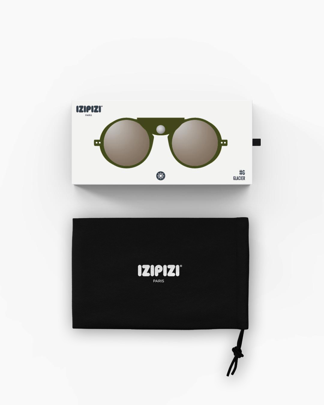 Lunette #G Kaki Green Vert à la mode - Izipizi