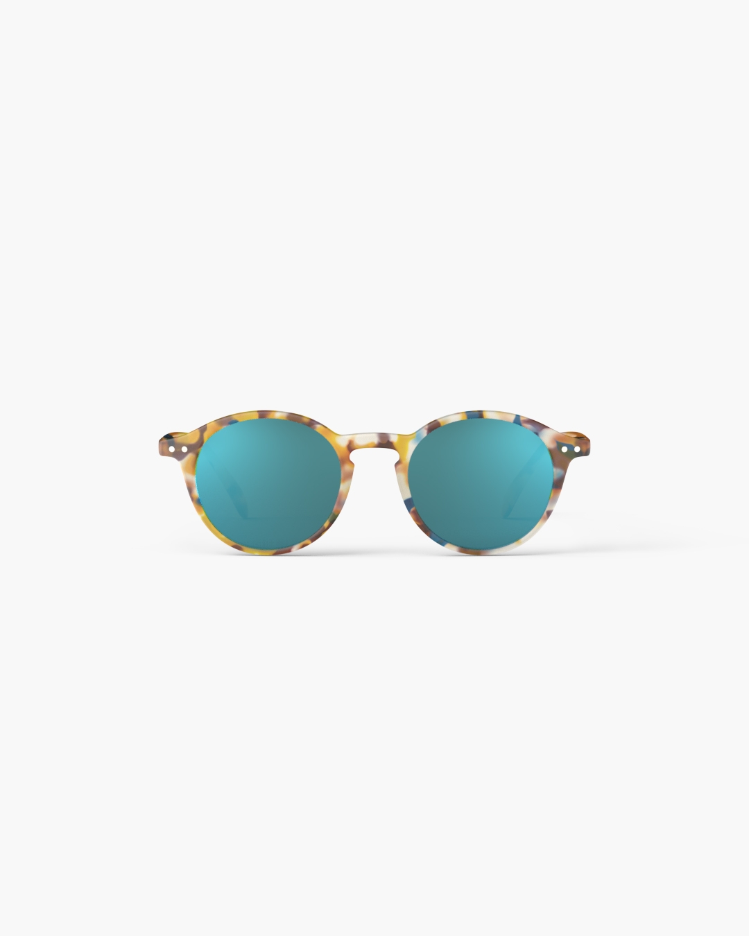 Trendy SUN glasses #D Blue Tortoise Mirror Pantos - Izipizi