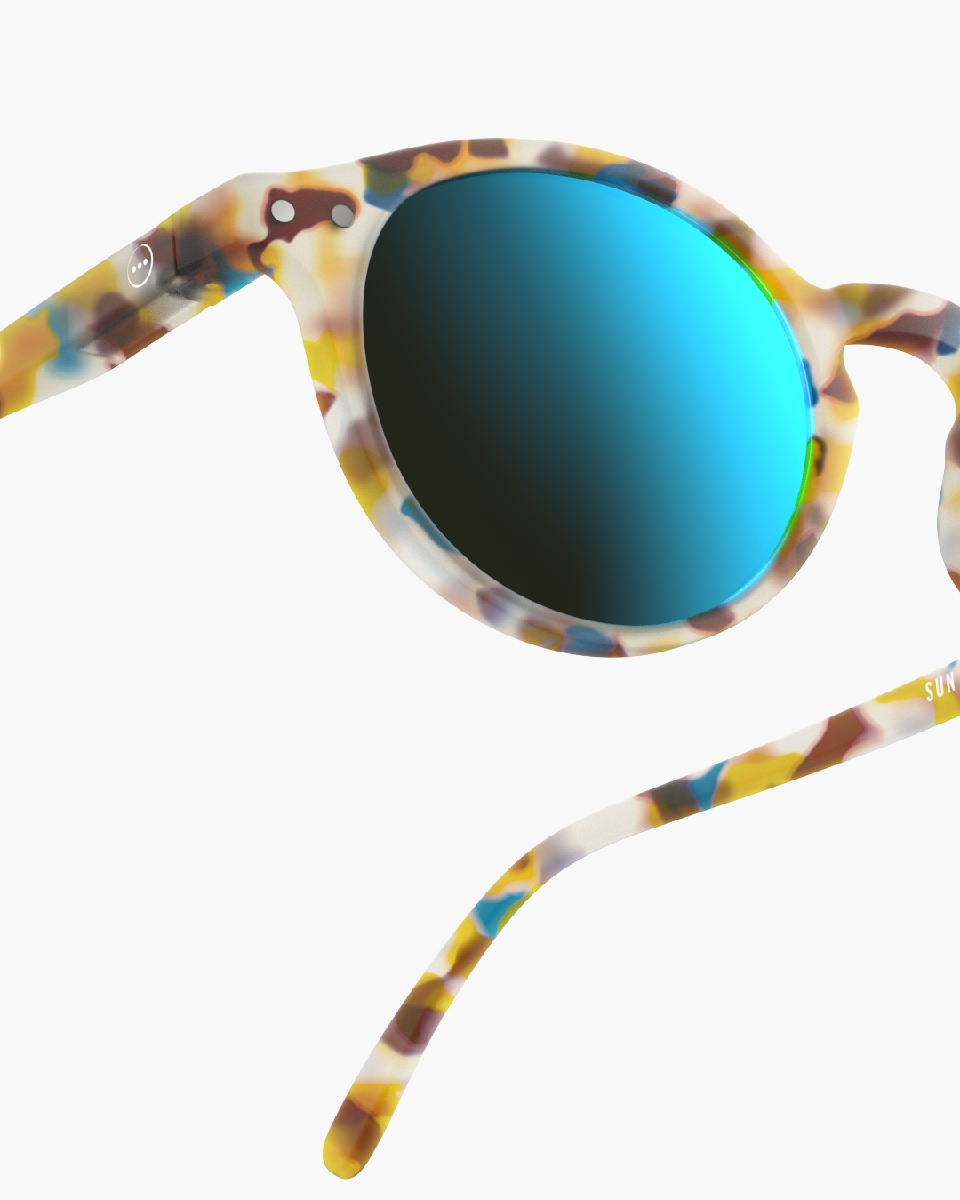 Gafas #H Blue Tortoise Mirror Pantos Azul - Izipizi