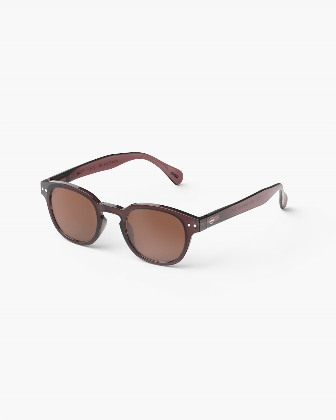 Gafas #C Old Leather Cuadrado Castaño - Izipizi