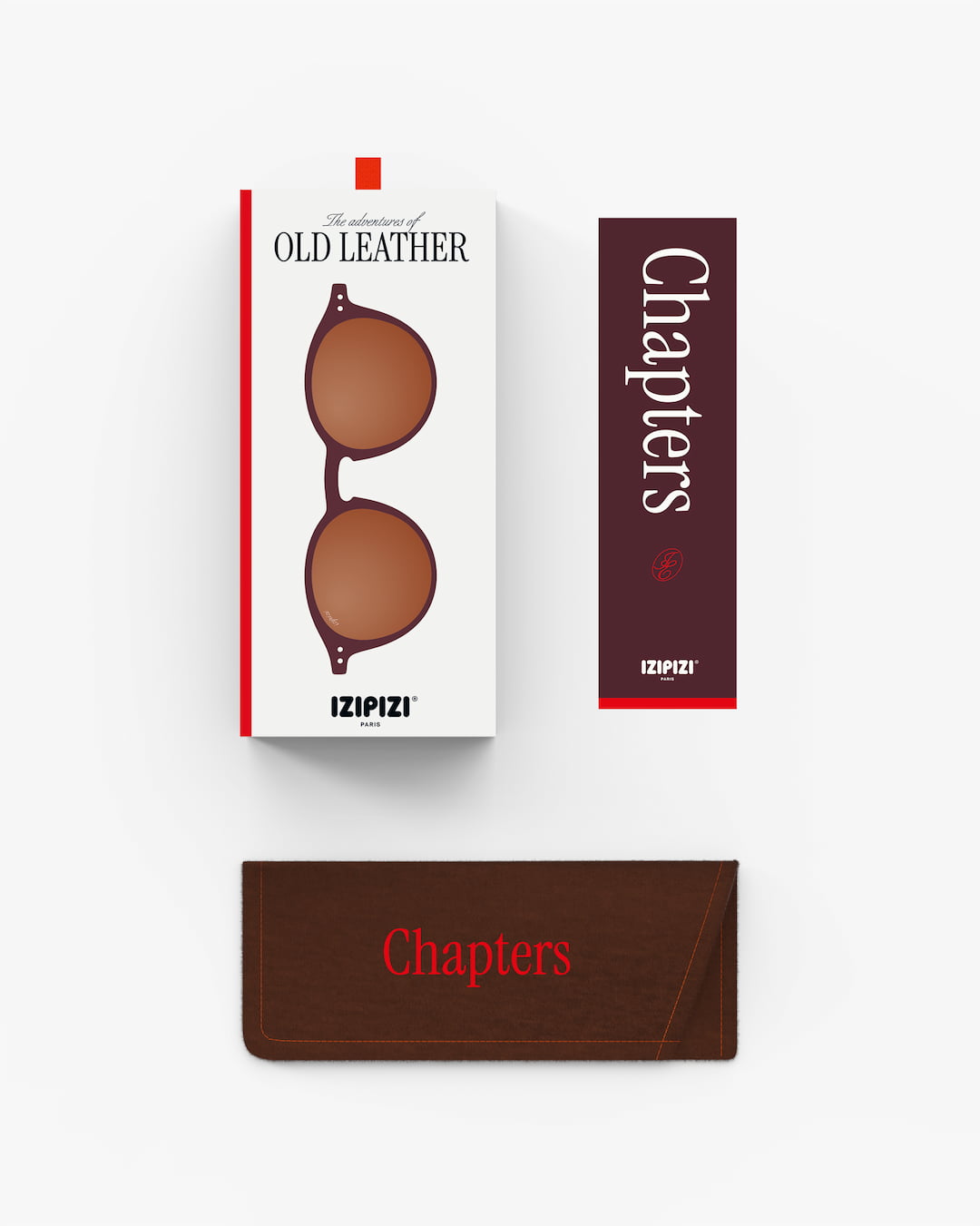 Lunette Mini Me #D Old Leather Marron à la mode - Izipizi