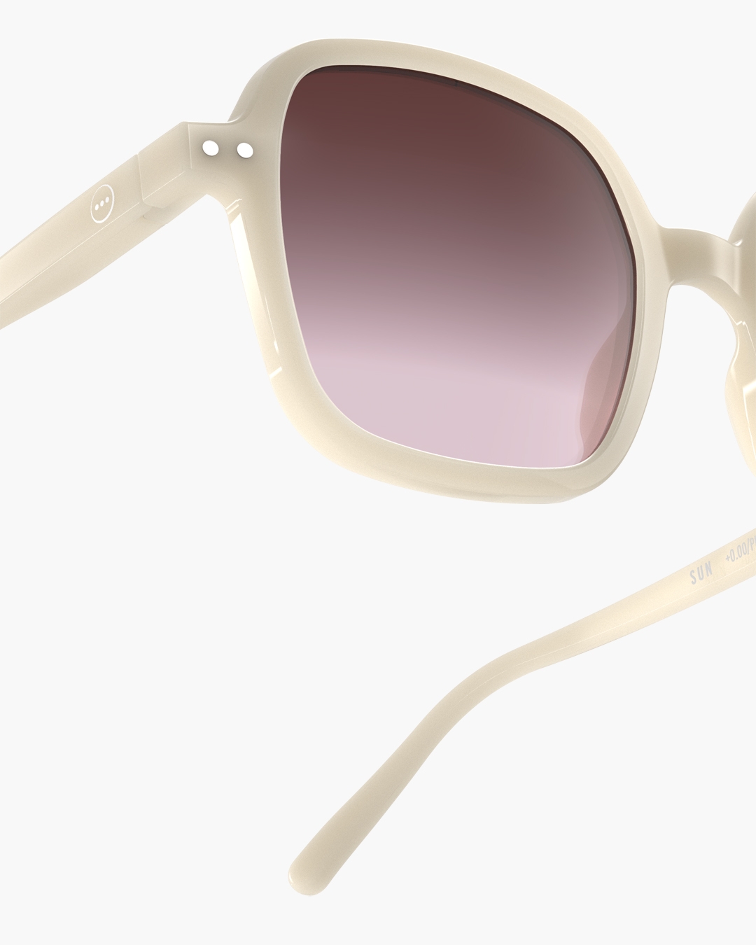 Trendy SUN glasses #OFFICE Vintage Cream Square - Izipizi