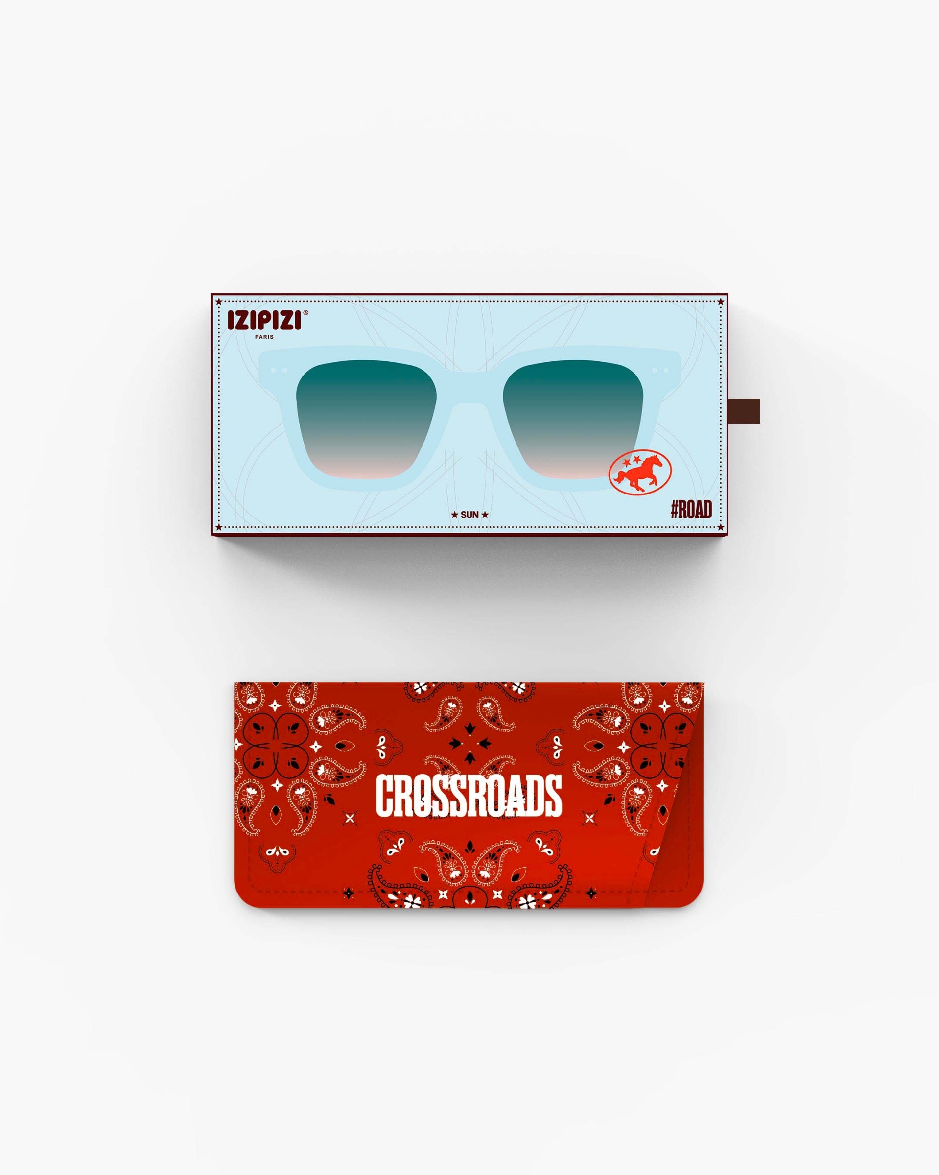 Ochialli #ROAD Turquoise Stone Trapezoidale Blu - Izipizi