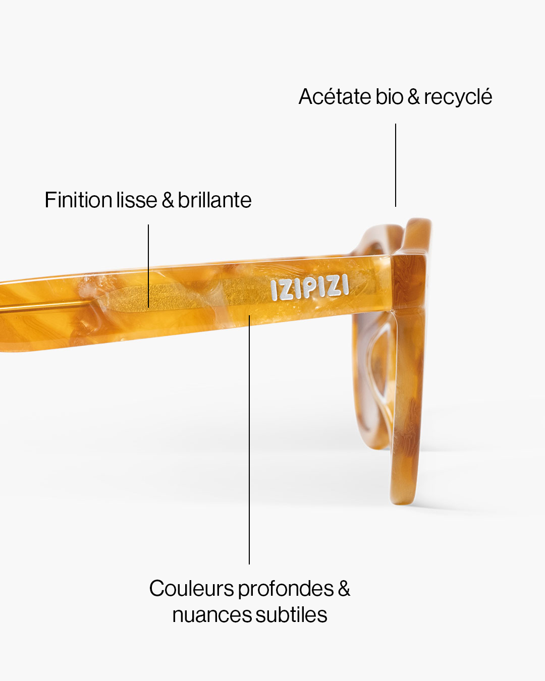 Lunette #ECHO Caramel Pearl Pantos Marron à la mode - Izipizi