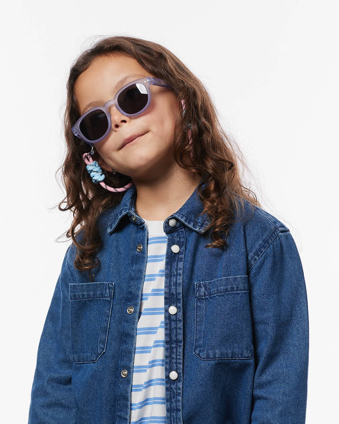 Lunette Cordon avec bloqueur Candy Junior Rose à la mode - Izipizi