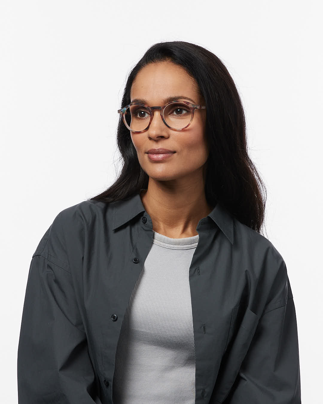 Trendy READING glasses #D Blue Tortoise Pantos - Izipizi