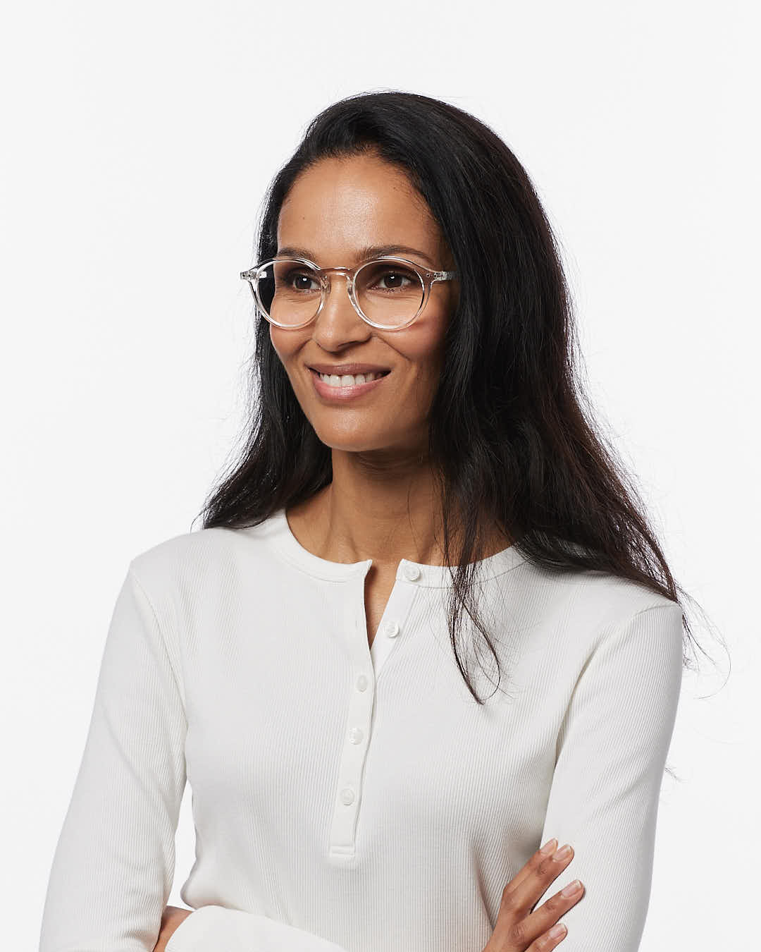 Lunette #D Crystal Pantos Blanc à la mode - Izipizi