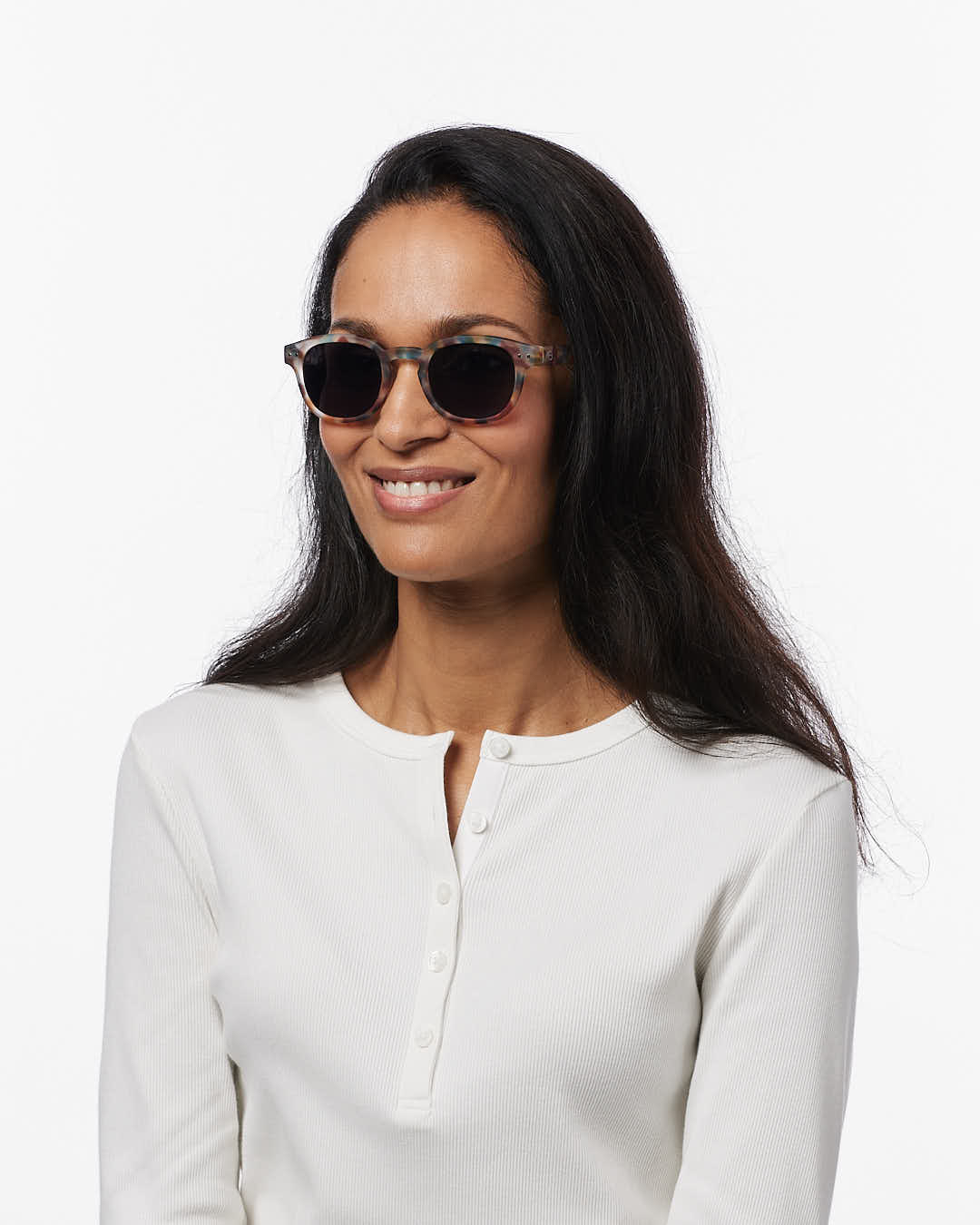 Trendy READING SUN glasses #C Blue Tortoise Square - Izipizi