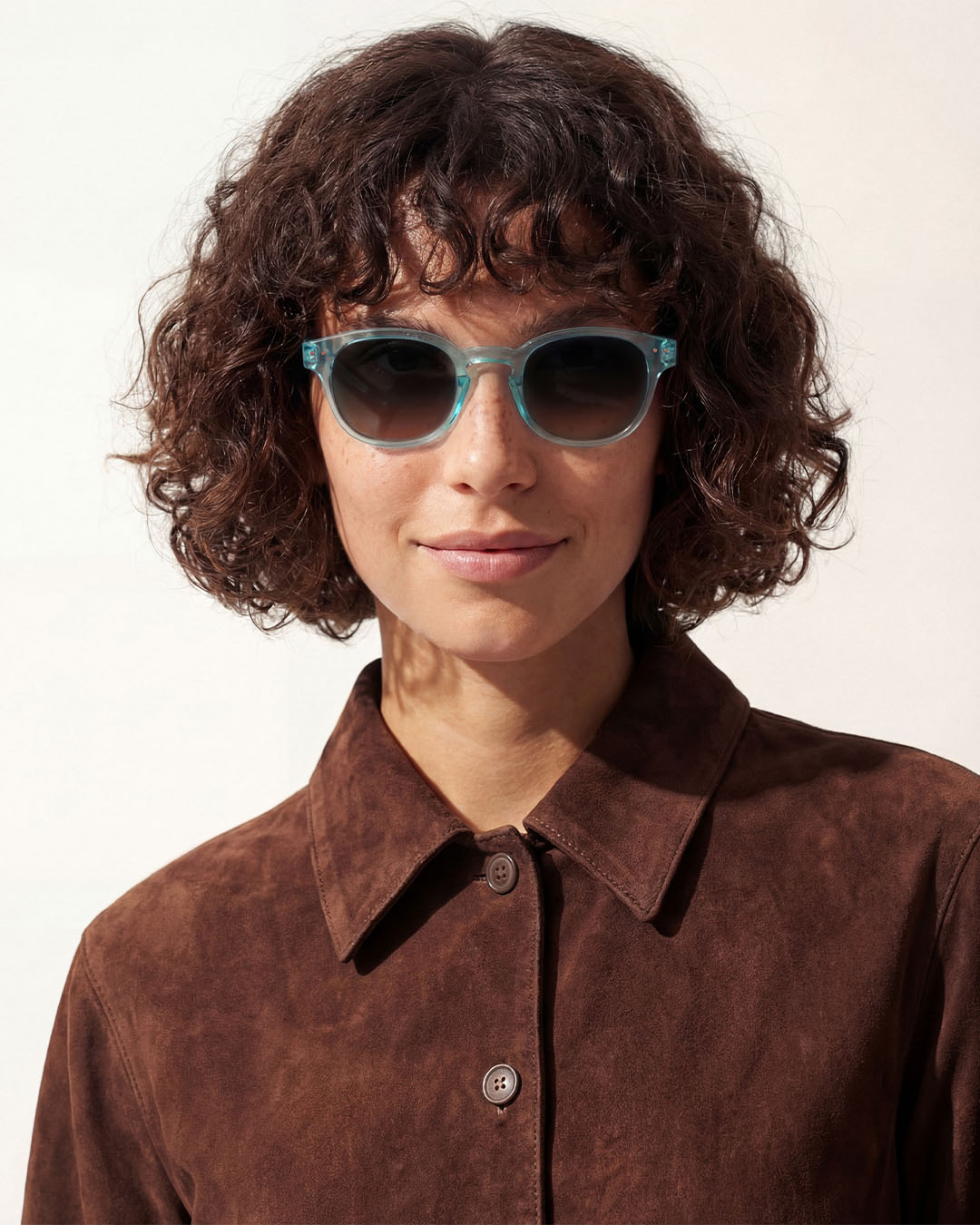 Lunette #C Turquoise Stone Polarized Carré Bleu à la mode - Izipizi