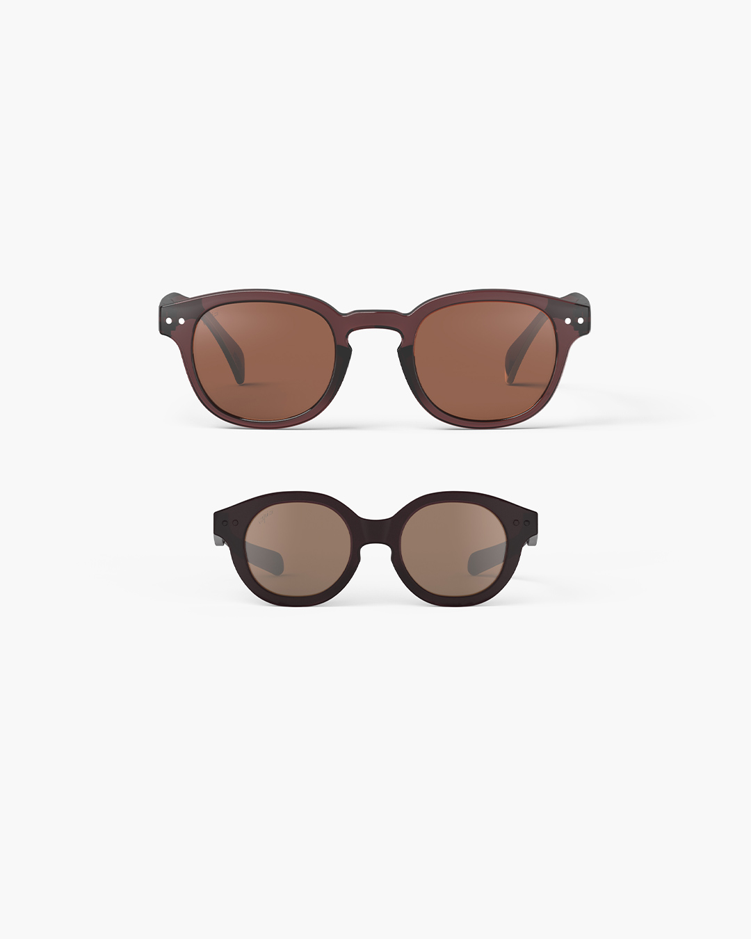 Lunette Mini Me #C Old Leather Marron à la mode - Izipizi