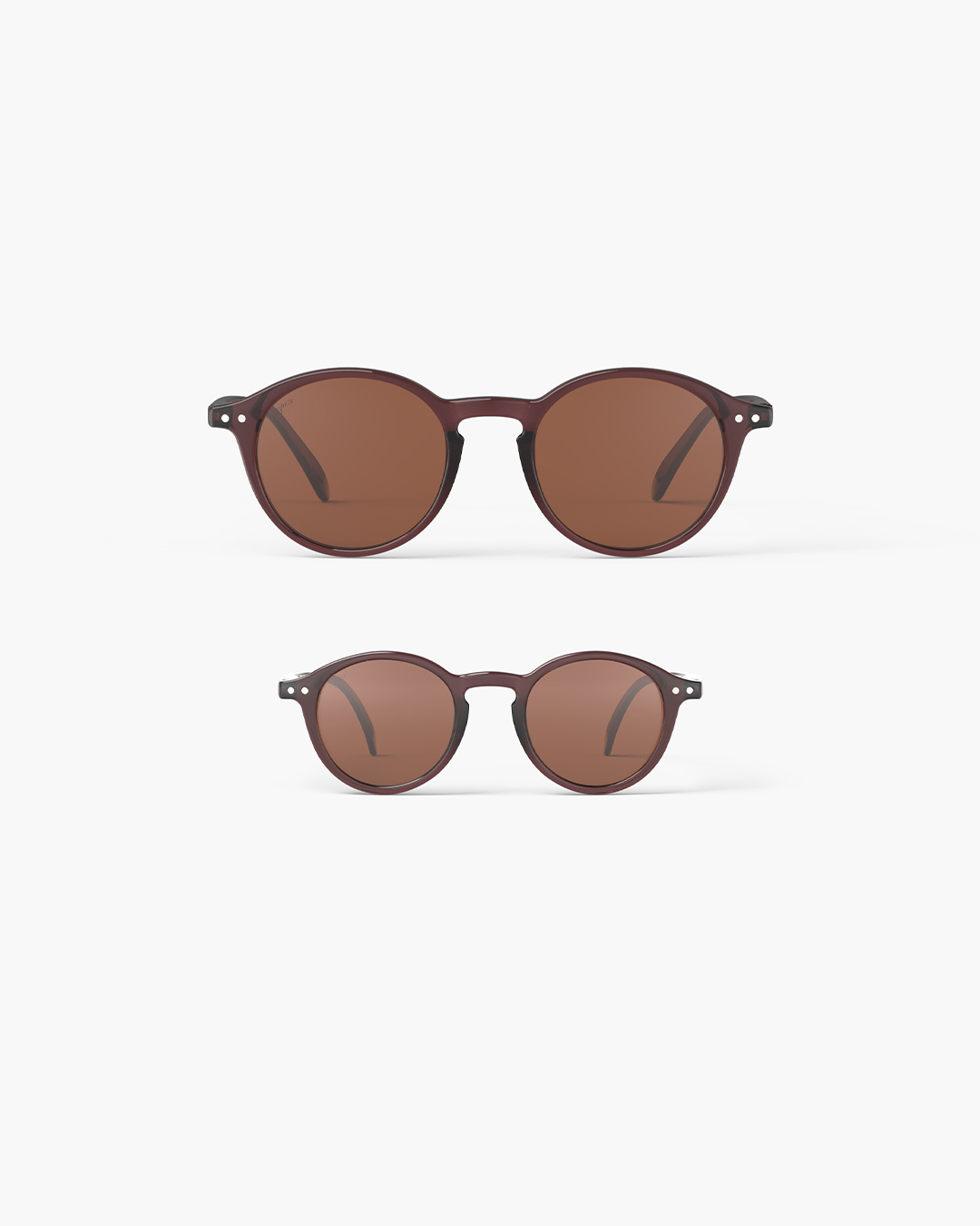 Lunette Mini Me #D Old Leather Marron à la mode - Izipizi