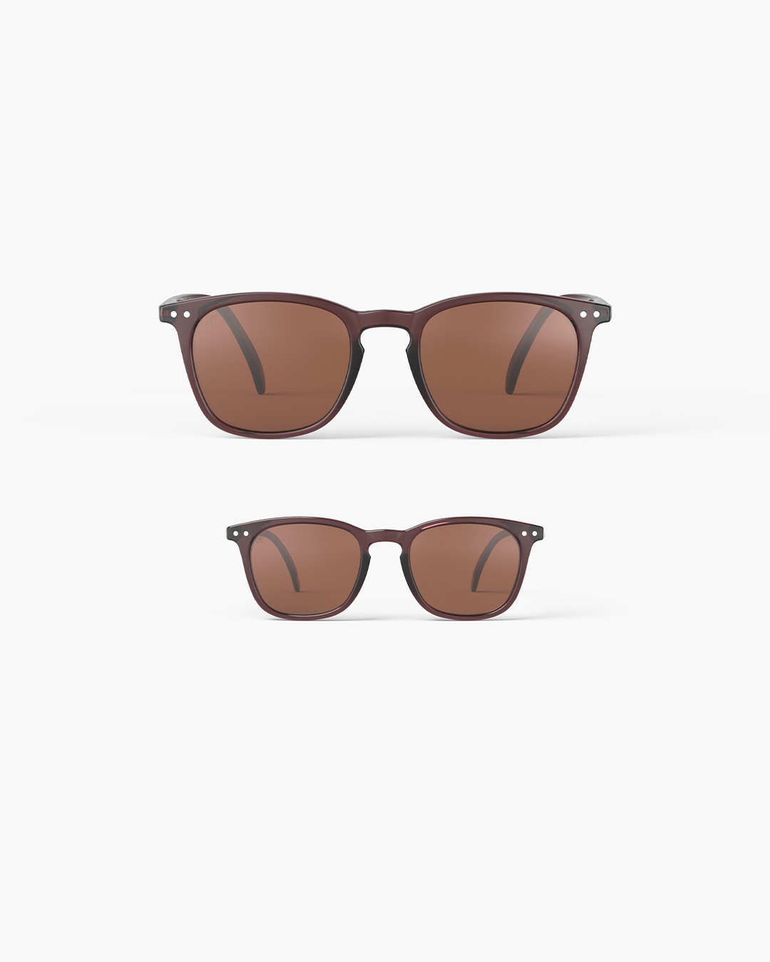 Lunette Mini Me #E Old Leather Marron à la mode - Izipizi