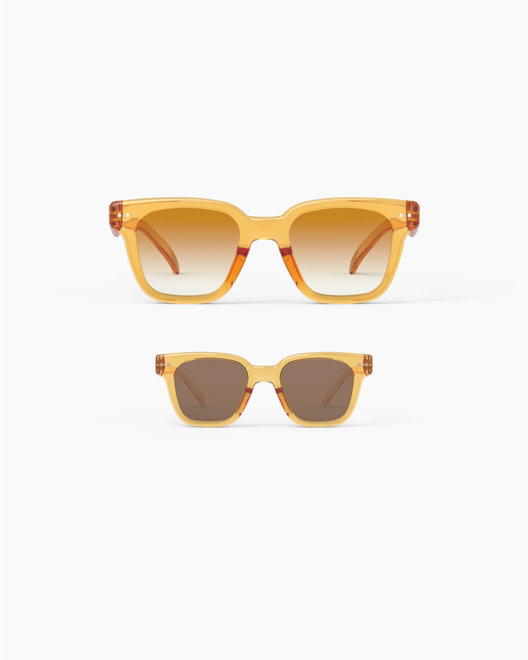 Brille Mini Me #ROAD Golden Canyon Trapezförmige Gelb - Izipizi