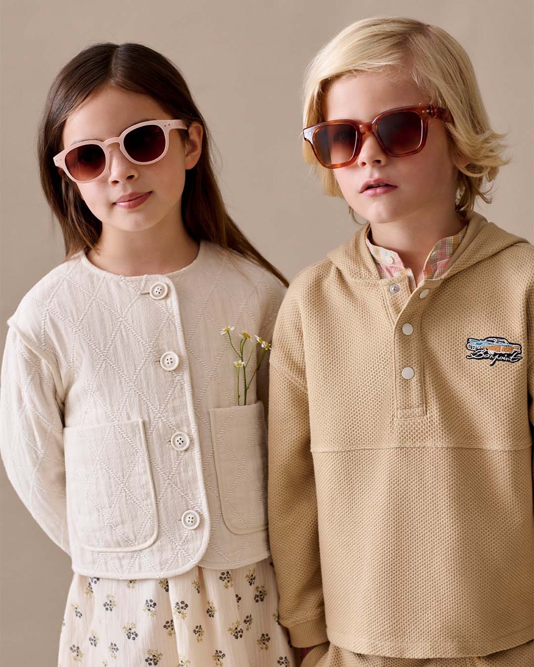 Lunette #c Sweet Pink - BONPOINT X IZIPIZI Carré Rose à la mode - Izipizi