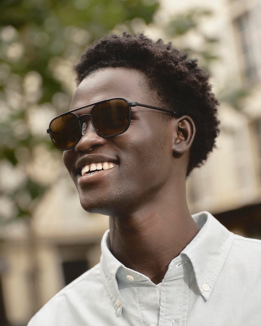 Trendy SUN glasses #CRUISE Black - Brown lenses Pilot - Izipizi