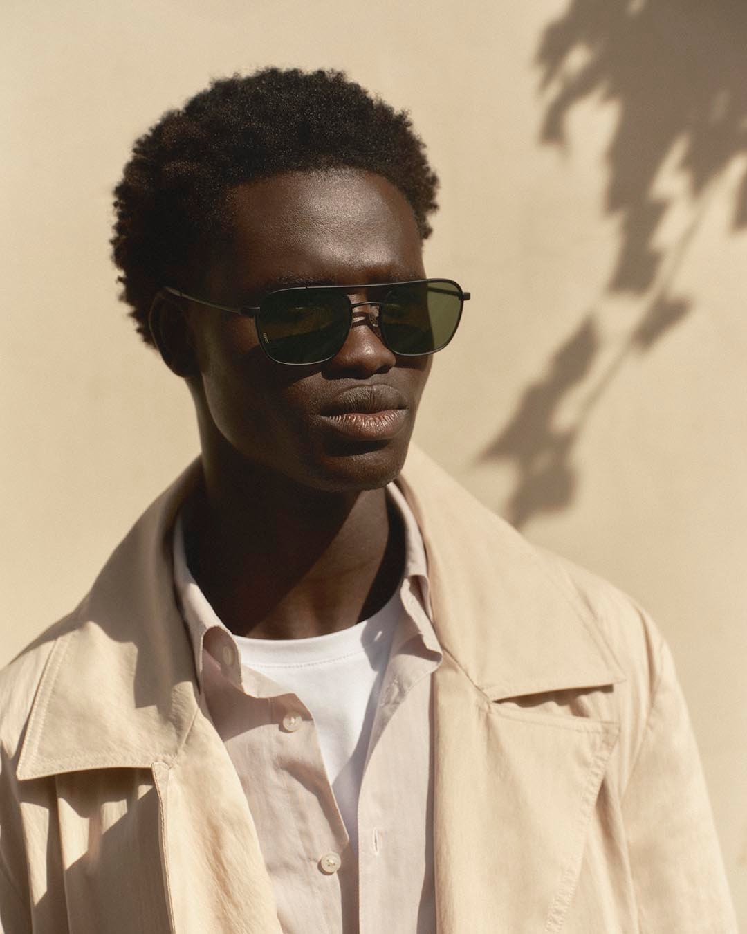 Trendy SUN glasses #CRUISE Black - Green lenses Pilot - Izipizi