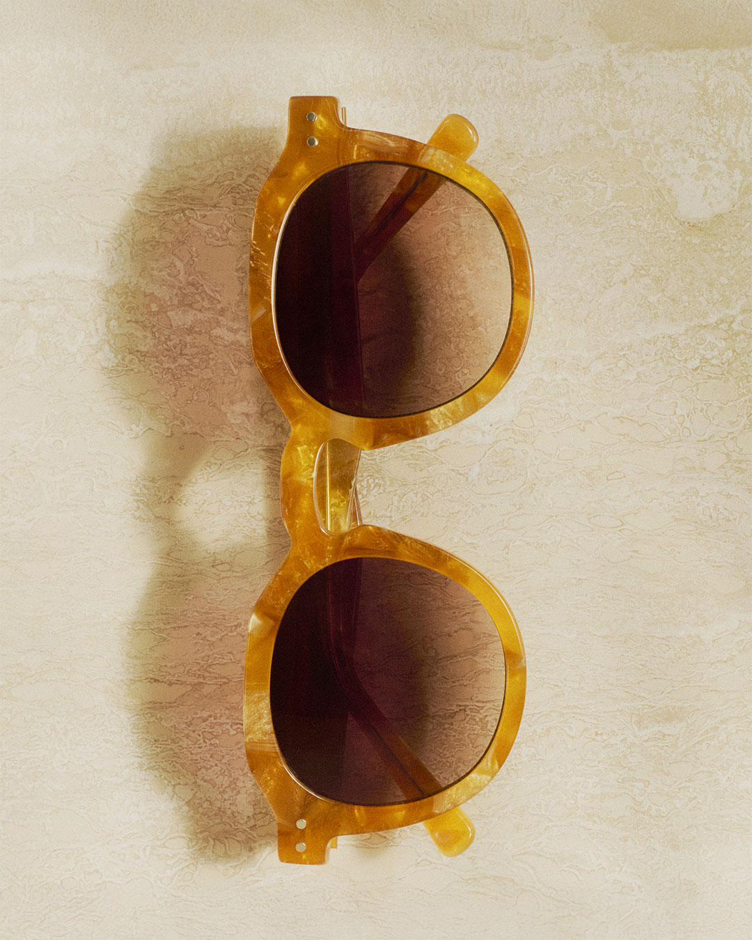 Lunette #ECHO Caramel Pearl Pantos Marron à la mode - Izipizi