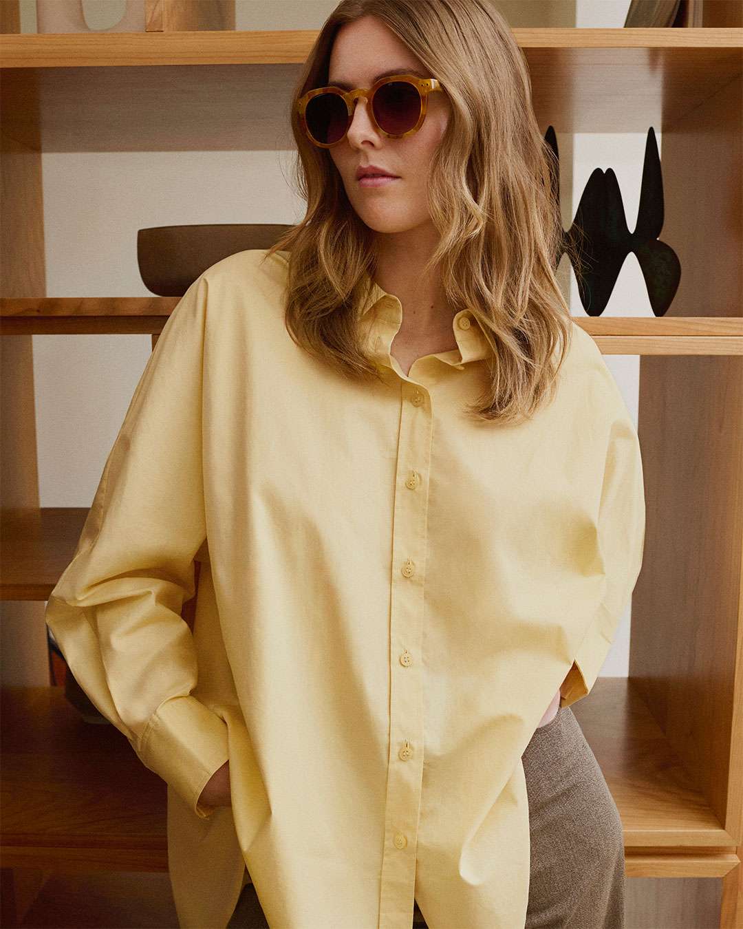 Lunette #ECHO Caramel Pearl Pantos Marron à la mode - Izipizi