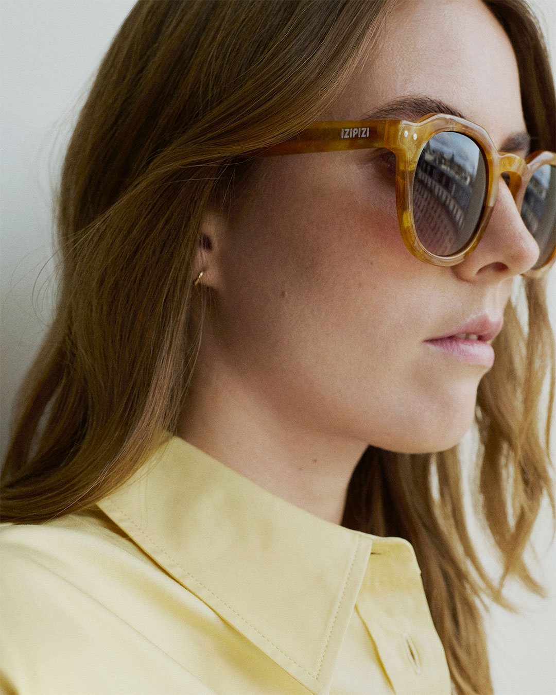 Lunette #ECHO Caramel Pearl Pantos Marron à la mode - Izipizi