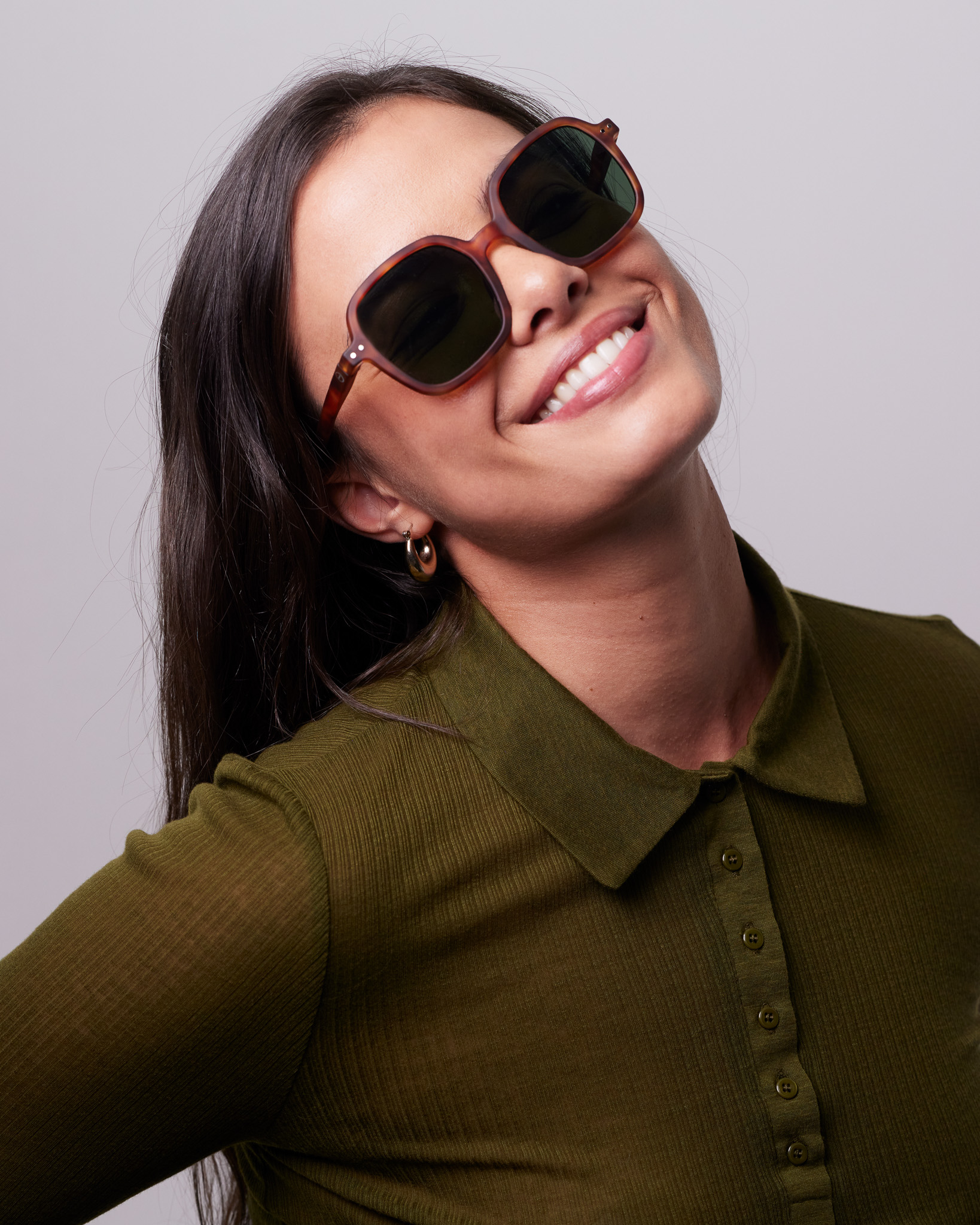 Lunette #OFFICE Havane Carré Marron à la mode - Izipizi