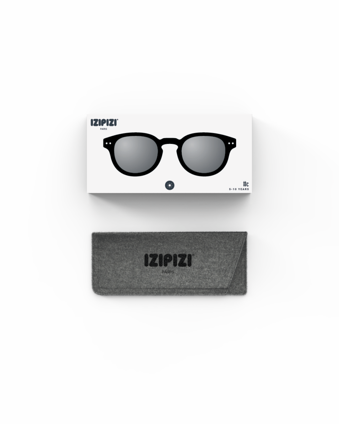 Trendy JUNIOR SUN glasses #c Black Square - Izipizi