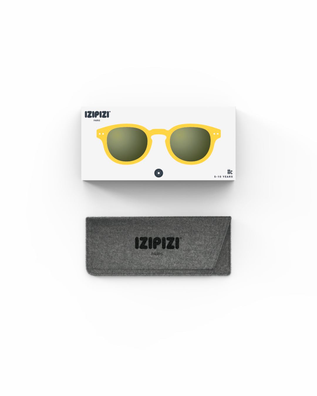 Trendy JUNIOR SUN glasses #c Yellow Honey Square - Izipizi