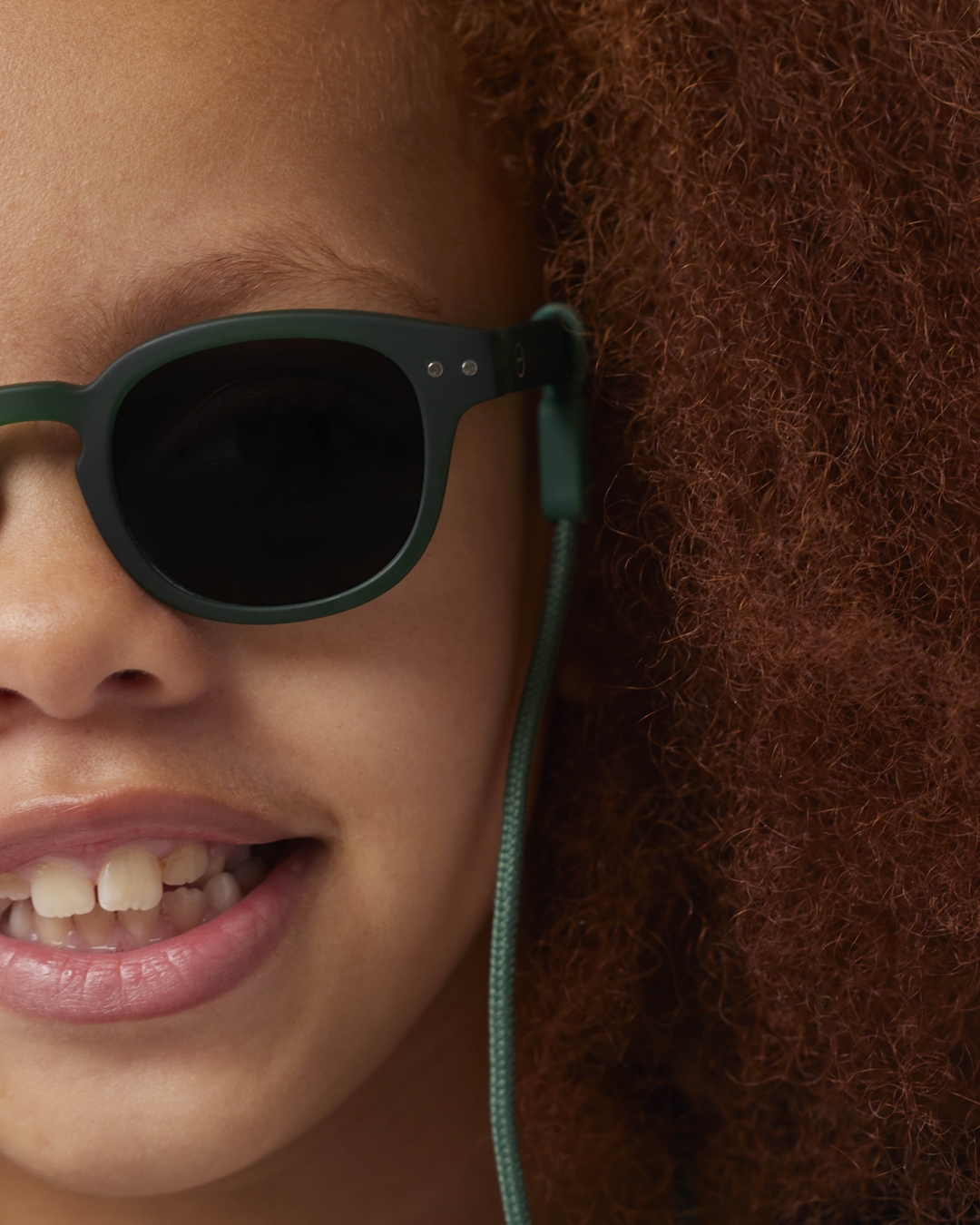 Trendy JUNIOR SUN glasses #c Green Square - Izipizi