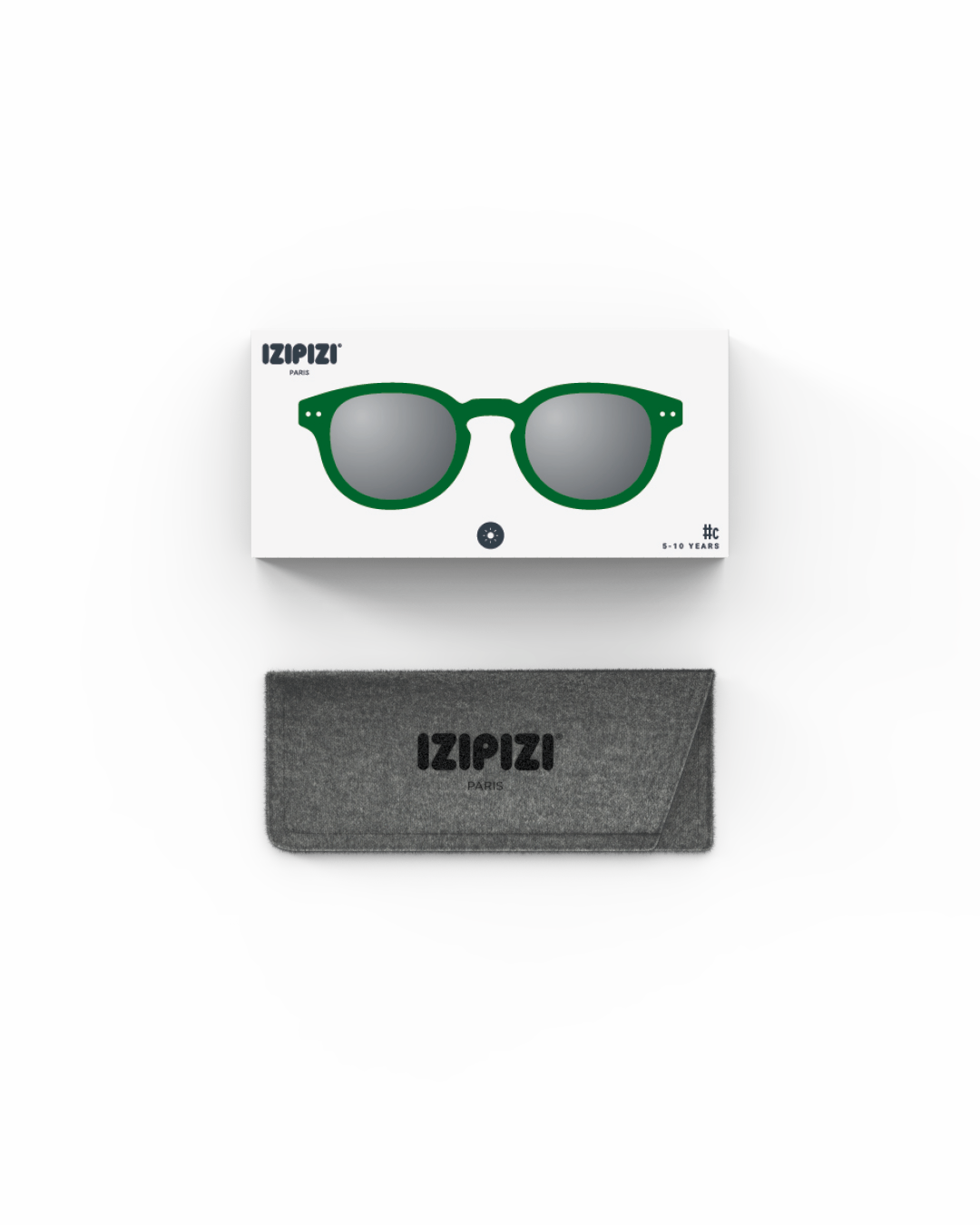 Trendy JUNIOR SUN glasses #c Green Square - Izipizi