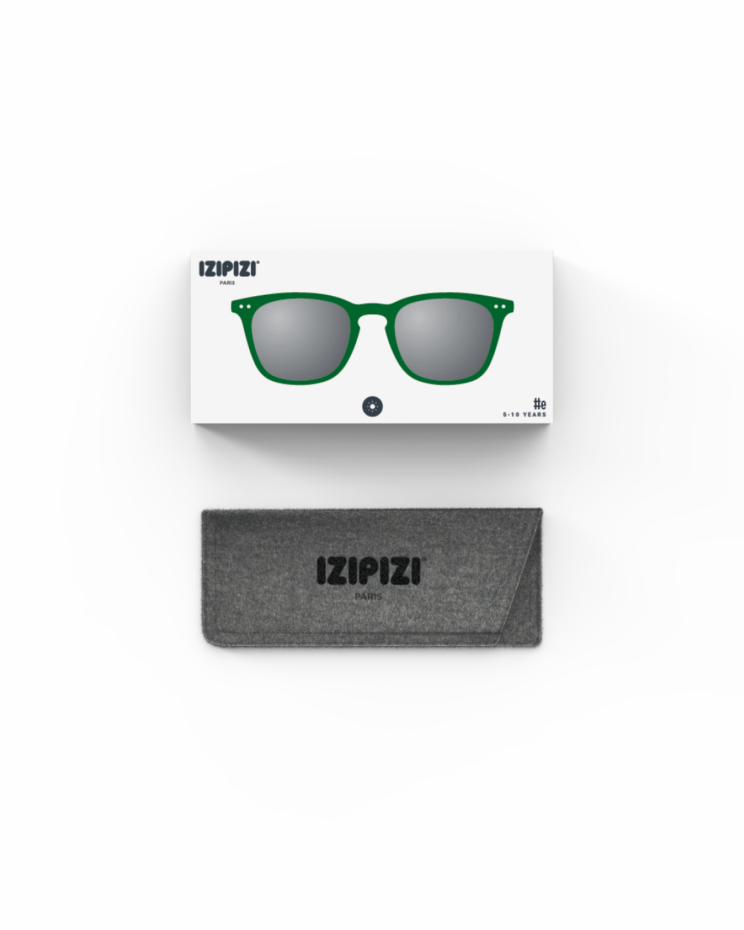 Trendy JUNIOR SUN glasses #e Green Trapeze - Izipizi