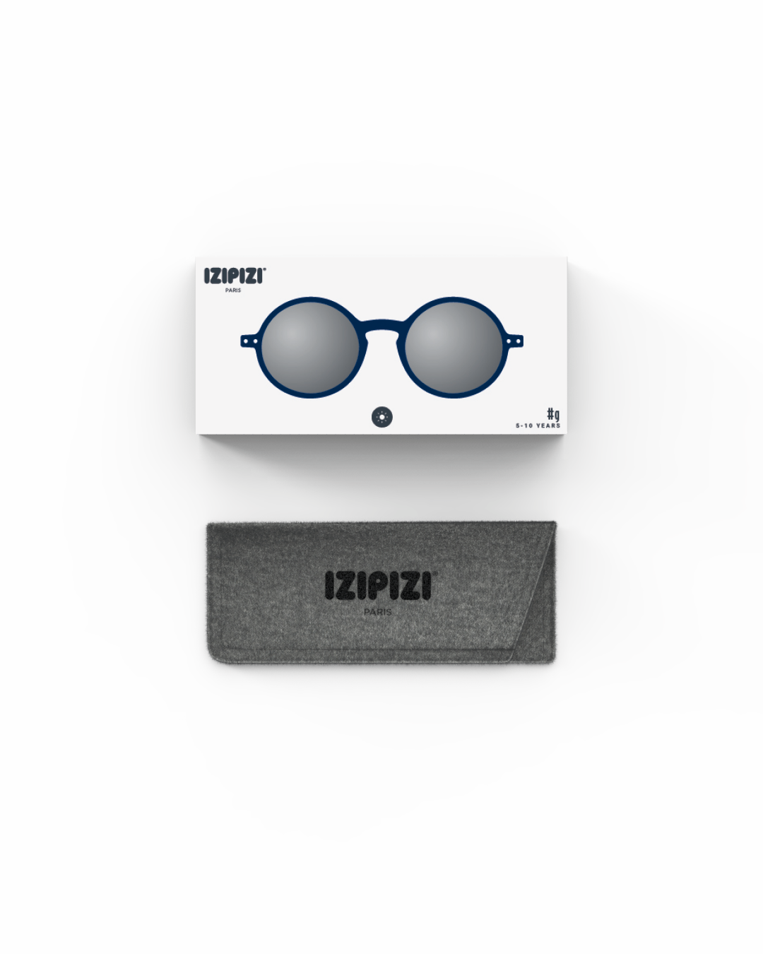 Lunette #g Navy Blue Ronde Bleu à la mode - Izipizi