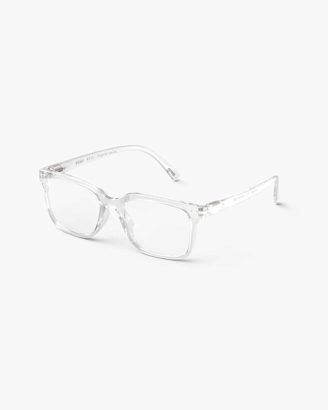 Lunette #L Crystal Rectangulaire Blanc à la mode - Izipizi