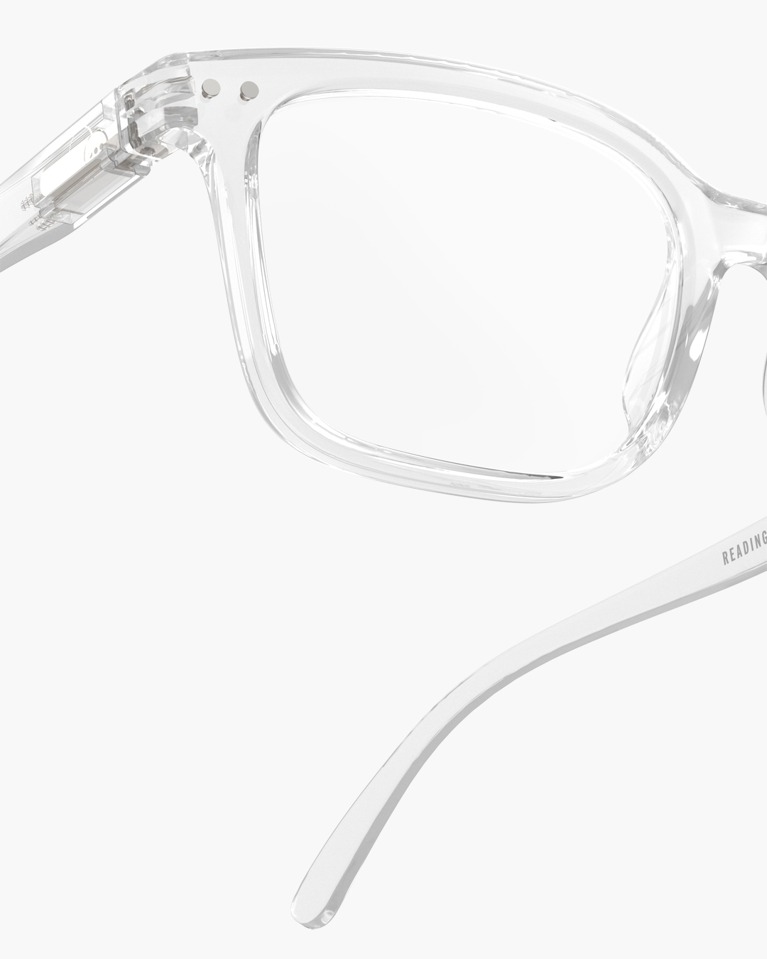 Lunette #L Crystal Rectangulaire Blanc à la mode - Izipizi