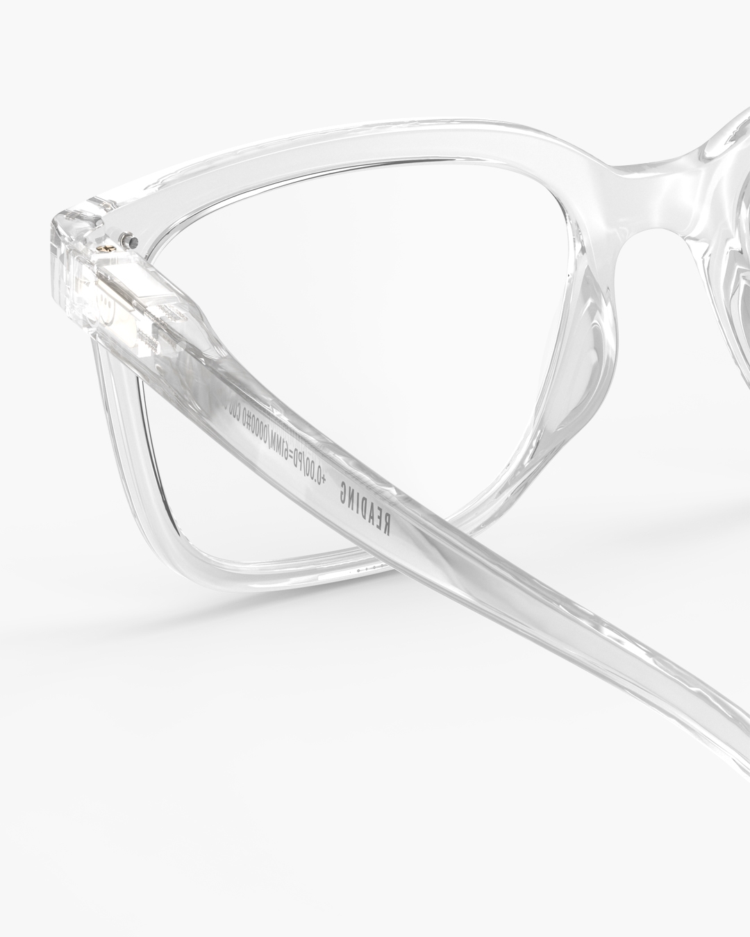 Lunette #L Crystal Rectangulaire Blanc à la mode - Izipizi