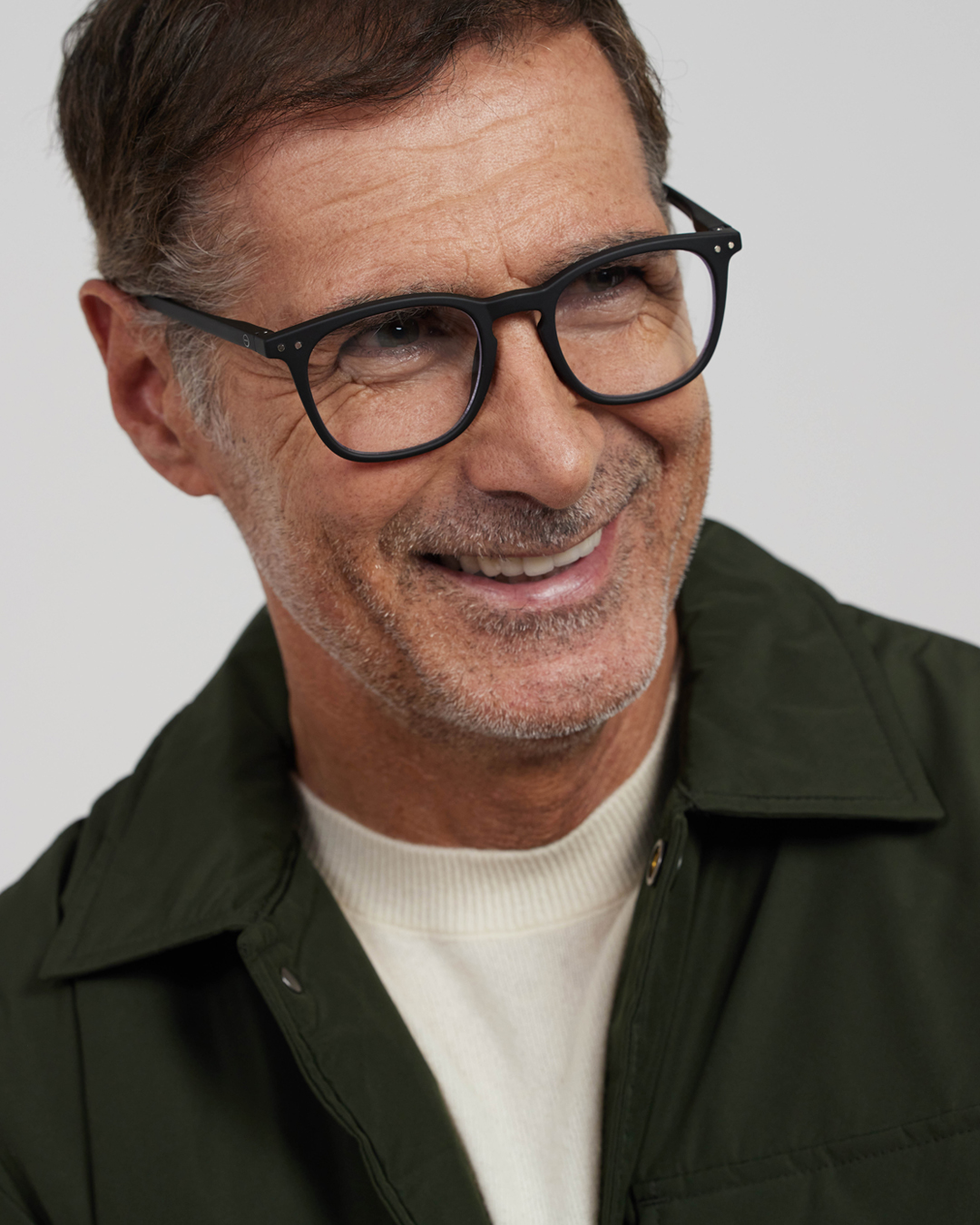 Trendy READING glasses #E Black Trapezoidale - Izipizi