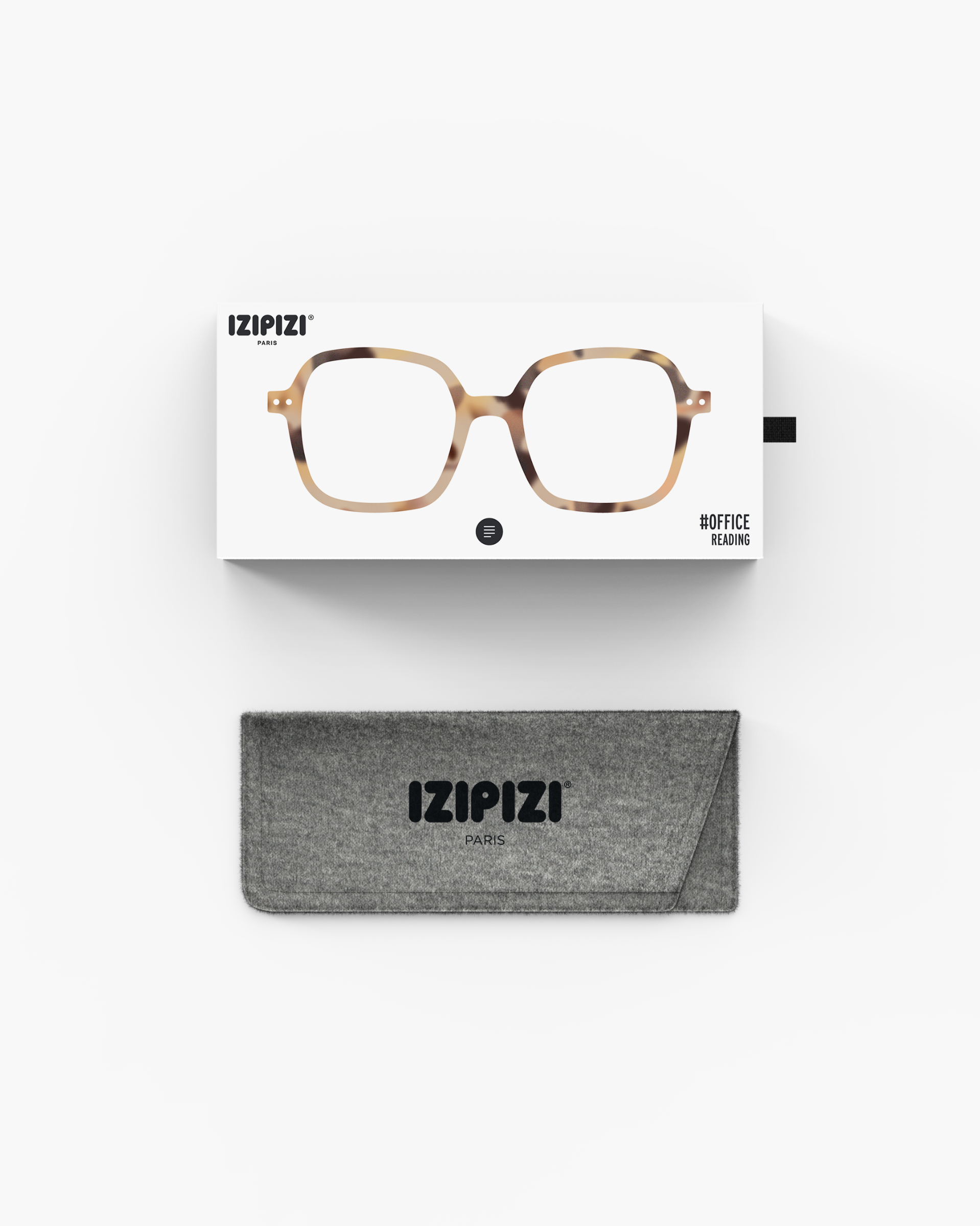Trendy READING glasses #OFFICE Light Tortoise Square - Izipizi