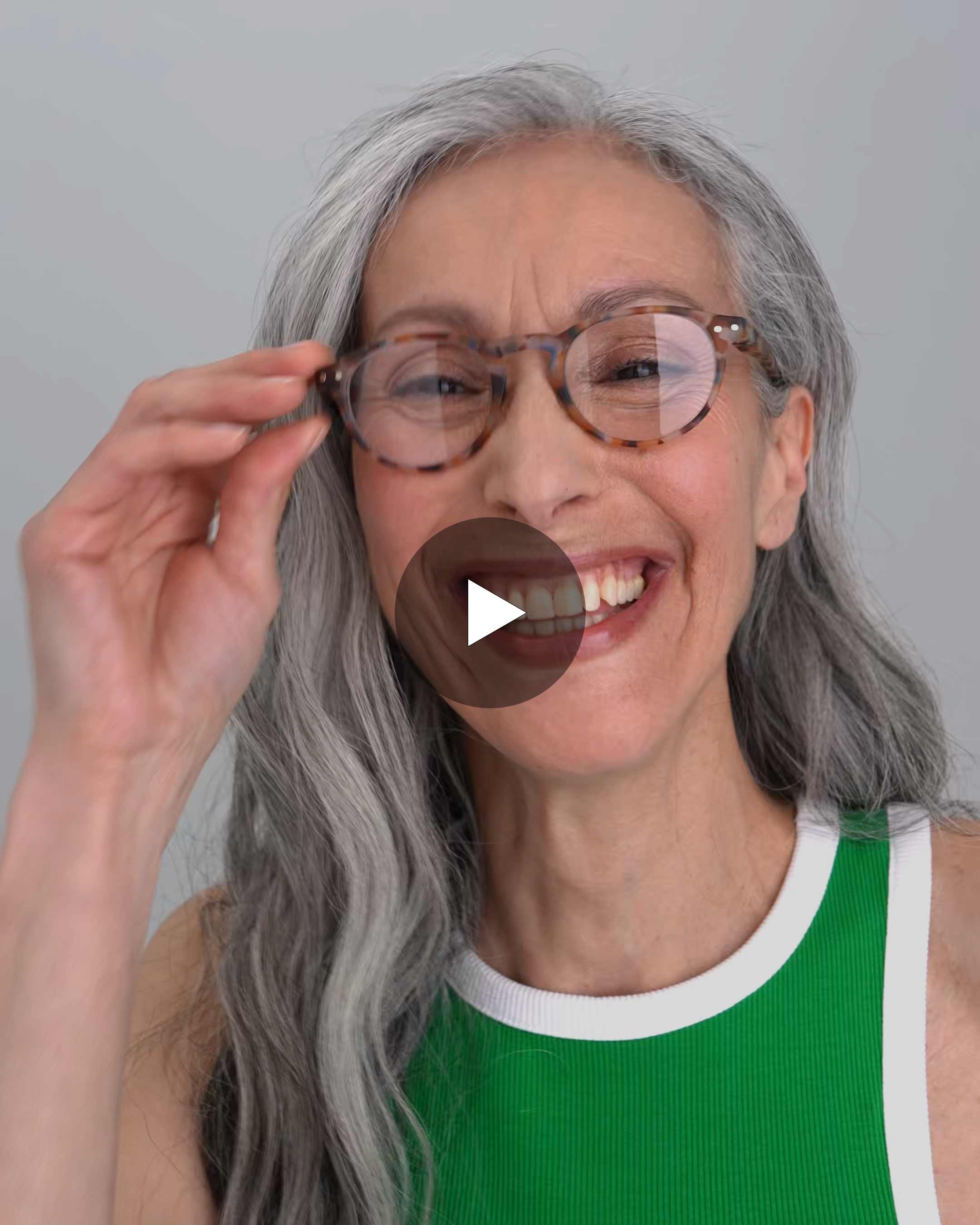 Trendy READING glasses #A Blue Tortoise Pantos - Izipizi