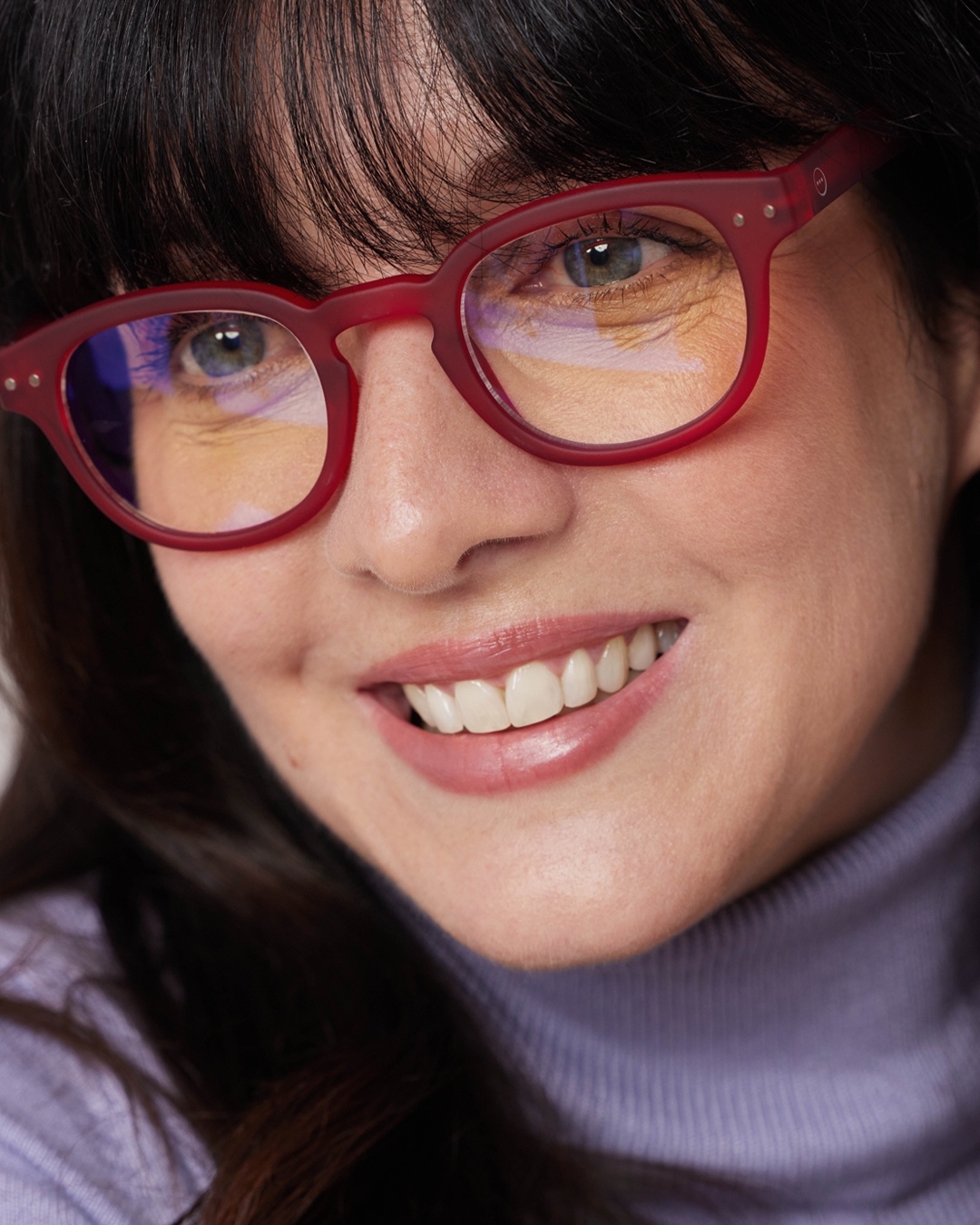 Brille #C Red Quadrat Rot - Izipizi