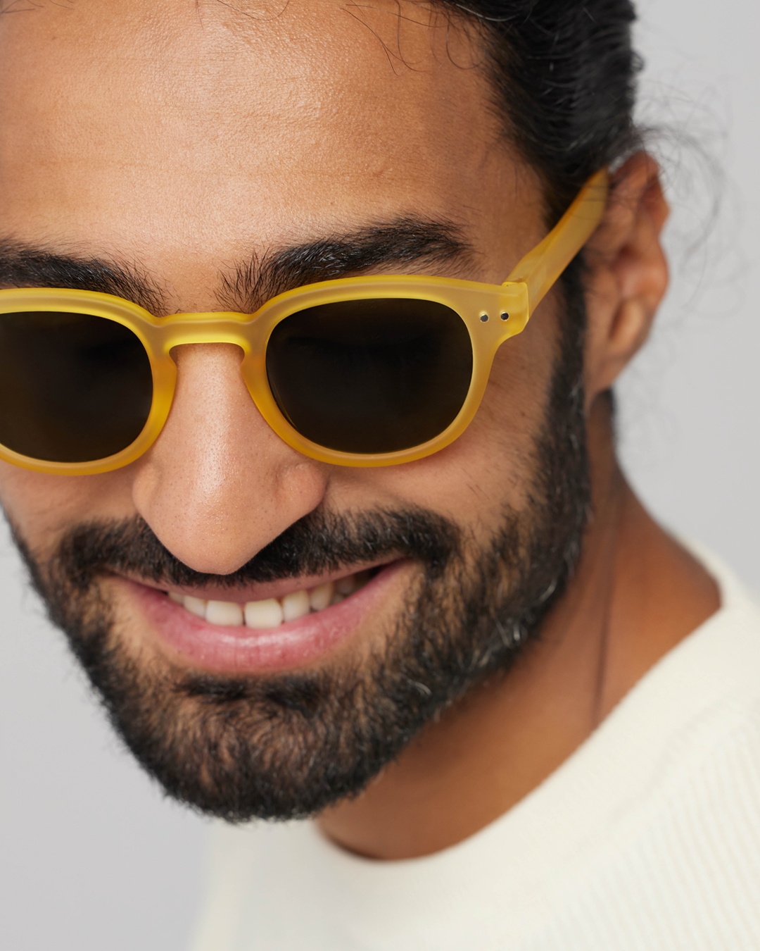 Trendy SUN glasses #C Yellow Honey Square - Izipizi