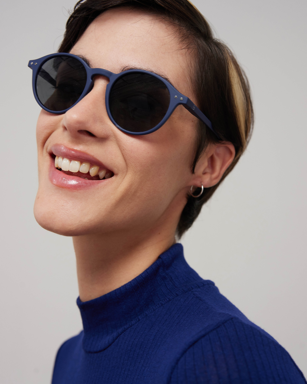 Trendy SUN glasses #D Navy Blue Pantos - Izipizi