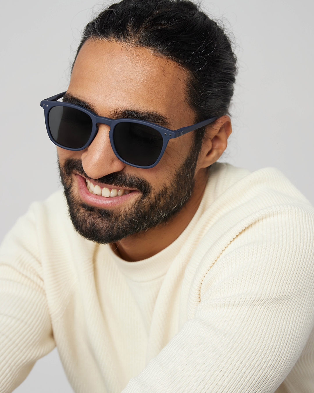 Brille #E Navy Blue Trapezförmige Blau - Izipizi