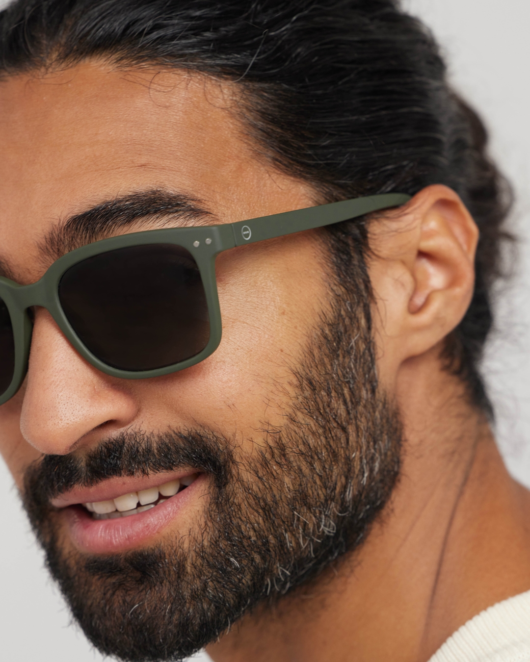 Brille #E Kaki Green Trapezförmige Grün - Izipizi