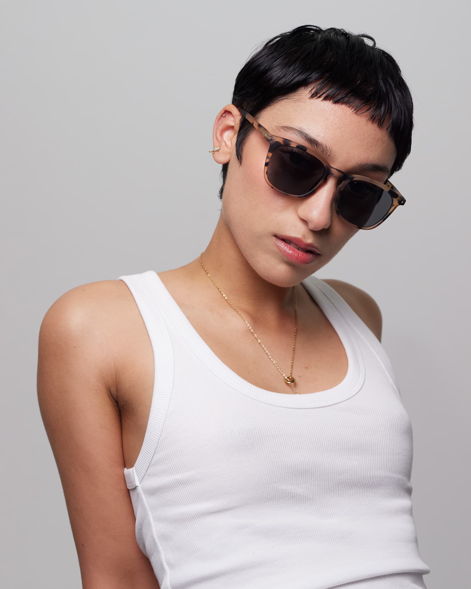 Trendy SUN glasses #E Light Tortoise Trapezoidale - Izipizi