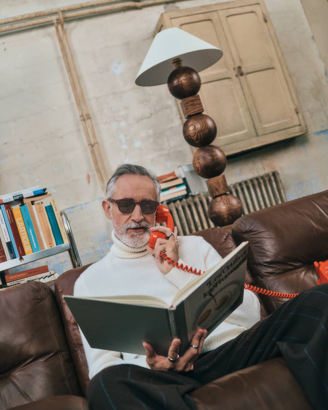 Gafas #C Old Leather Cuadrado Castaño - Izipizi