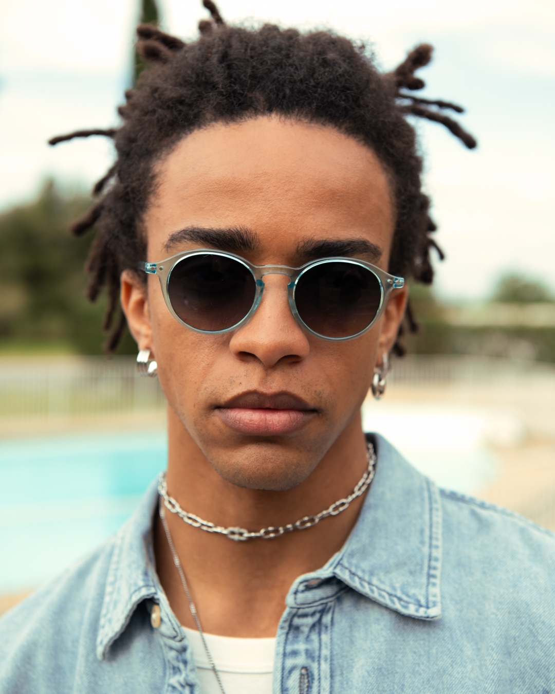 Trendy BABY 0-3Y glasses Mini Me #D Turquoise Stone Pantos - Izipizi